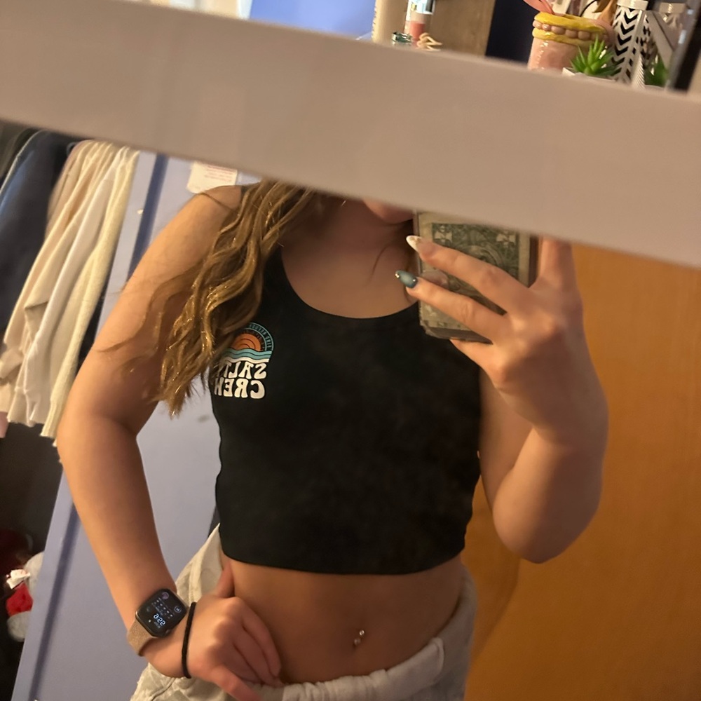 Salty Crew Black Tank Top